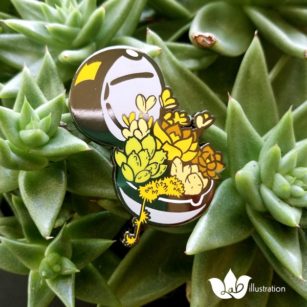 Ultra Ball Succulent Enamel Pin 2"