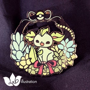 Leafeon Succulent Wreath Hard Enamel Pin 2.5&quot;