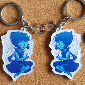 Lapis Lazuli Steven Universe 2.75&quot; Keychain (DOUBLE-SIDED!)