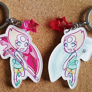 Pearl Steven Universe 2.75" Keychain (DOUBLE-SIDED!)