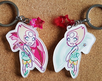 Pearl Steven Universe 2.75" Keychain (DOUBLE-SIDED!)