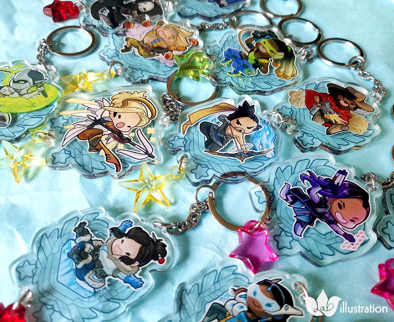 Overwatch 2in Acrylic Charm SETS!