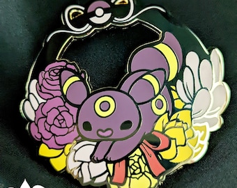 Umbreon Succulent Wreath Hard Enamel Pin 2.5"