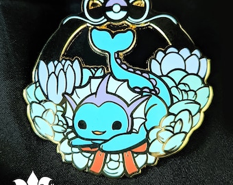 Vaporeon Succulent Wreath Hard Enamel Pin 2.5"