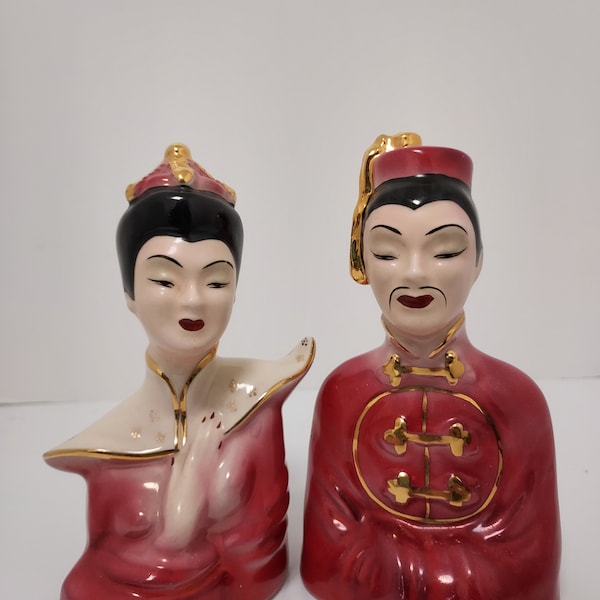 Asian Man and Woman Busts - Etsy