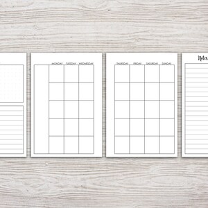 Printable Pocket Inserts Monthly Planner Filofax Pocket - Etsy Canada