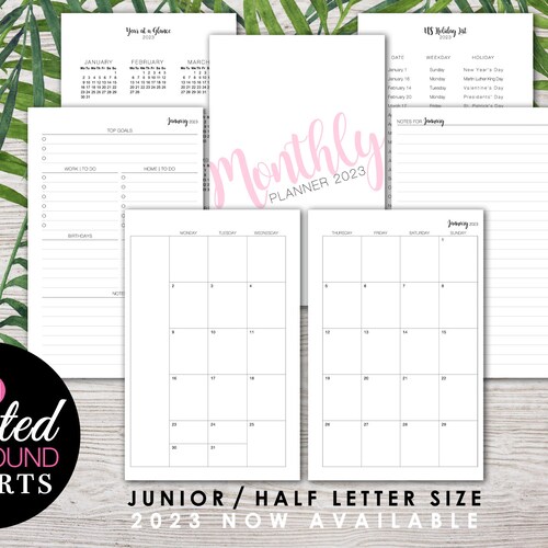 Printed Discbound Planner Inserts MONTHLY BILL TRACKER Etsy