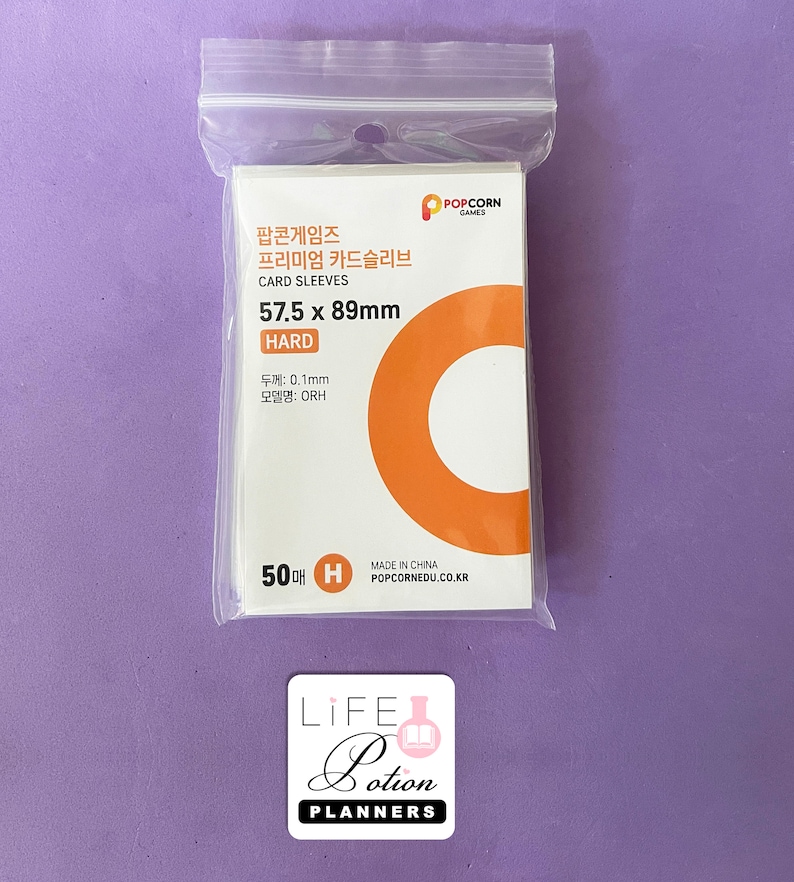 Popcorn Games Photocard Sleeves Kpop PC Poca Sleeves Etsy Singapore