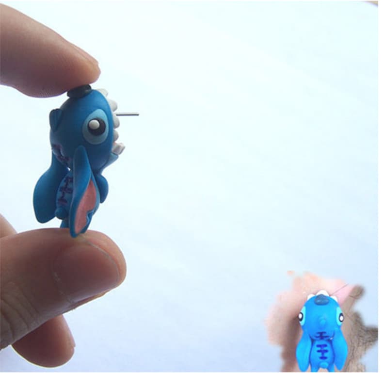 Sale Lilo & stitch polymer clay handmade earrings image 3