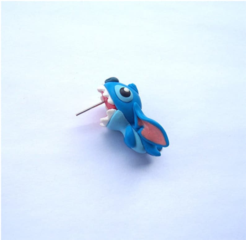Sale Lilo & stitch polymer clay handmade earrings image 2