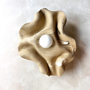 Modern organic Ceramic wall sconce, Sculptural ceramic wall light, ceramic lighting, unique wall light,marbled ceramic wall light,Art sconce