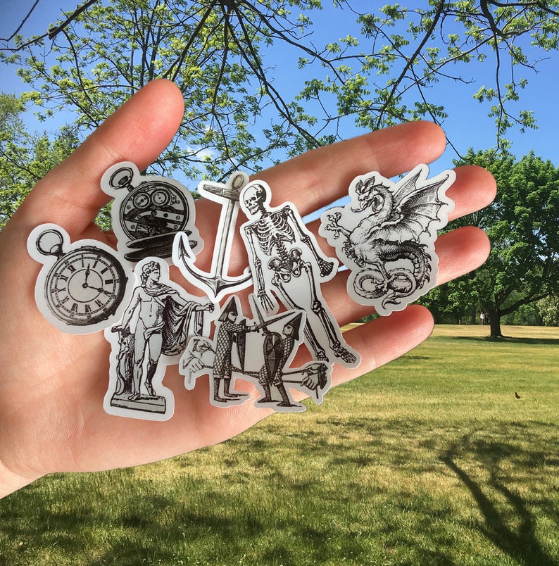 30 x Vintage stickers Laminate or Vinyl sticker paper Etsy