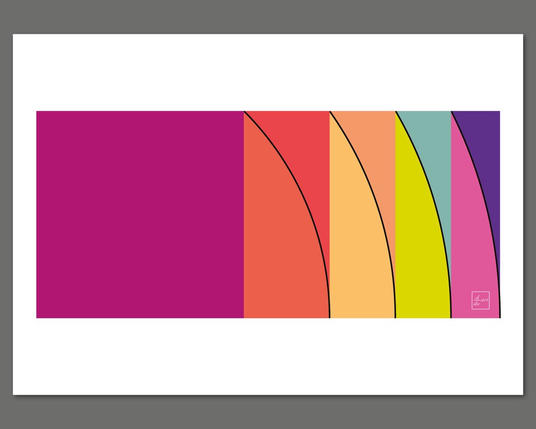 Dynamic Rectangles No. 2 [A4/A3 Size Fine Art Print] - Etsy