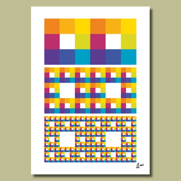 Fractal rectangles No. 9 [A4/A3 size fine art print]