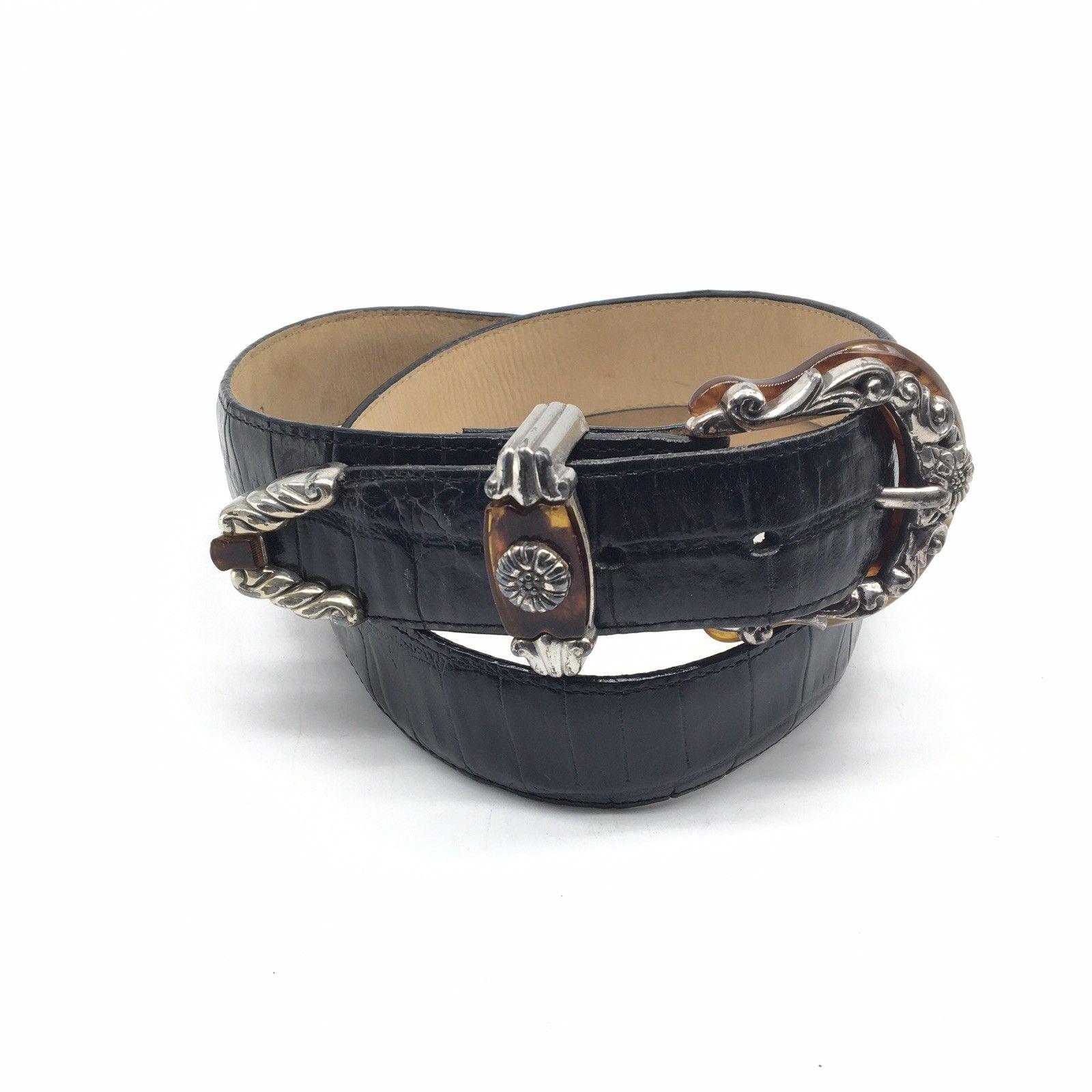 BRIGHTON 1996 leather adjustable belt/20609/M Brighton Vintage Brown Leather Belt Size 30 M20409 | eBay main image 3