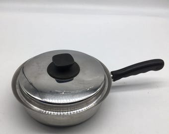 Vita Craft #5309 1.5 Qt Premium Nicronium SS 8 Sauce Pan W/  Lid 5 Ply VTG USA