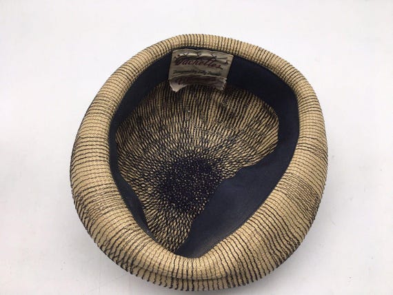 Vtg Dachettes By Lilly Dache Woven Straw Coctail … - image 5