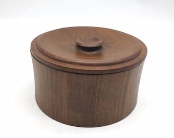 Vintage Dansk Dinamarca IHQ Cubo de hielo de teca Jens Quistgaard Mid Century Barware