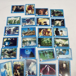 Lot of 1982 E.T. The Extra-terrestrial Trading Cards  Extraterrestrial Lot 25