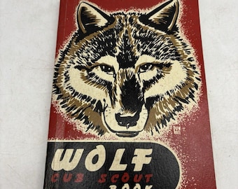 Vintage Wolf Cub Scout Book BSA Boy Scouts Of America 1952 Good Condition Read