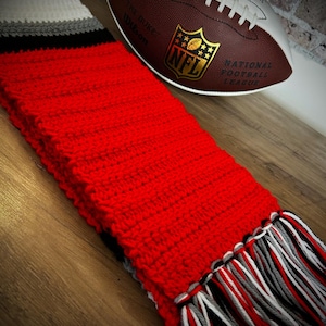 Ohio State Buckeyes Inspired Handmade Crochet Scarf