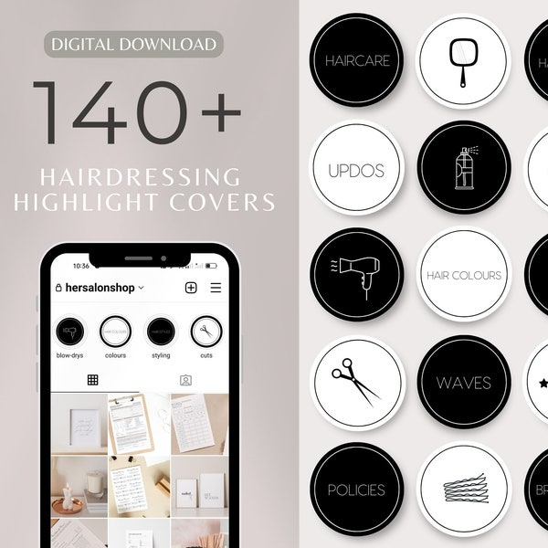 Hairdresser instagram highlight covers textable | hairdresser instagram story covers | hairdresser highlight covers for hairdressing