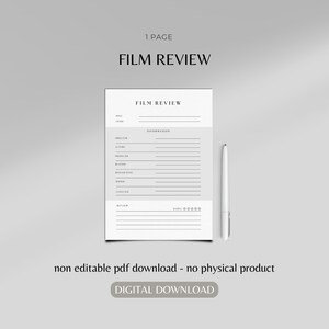 Film review | film | digital film tracker | movie watching | movie review | movie review journal | movie tracker | movies tracker
