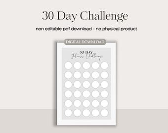 30 day fitness challenge | fitness gym exercise challenge | health and fitness | fitness journal | fitness planner | exercise planner