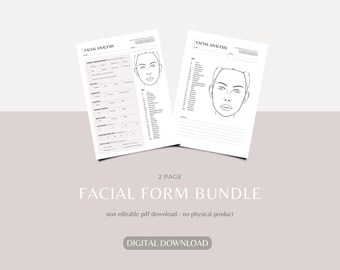 Facial Consultation Form | Digital Esthetician Client Intake Form ...