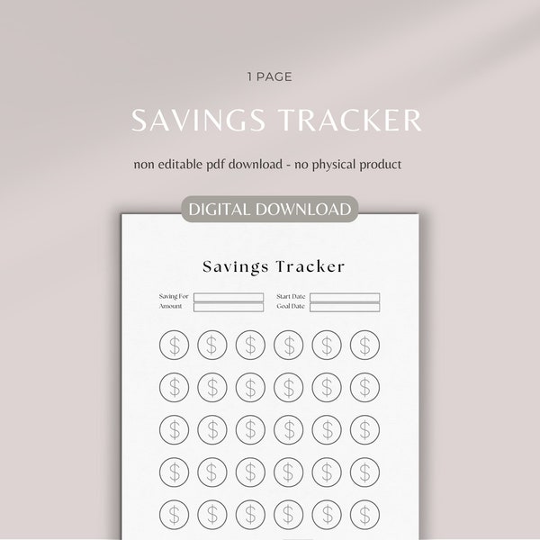 Savings tracker | savings challenge | monthly savings tracker | monthly savings challenge | finance | finance tracker | money tracker