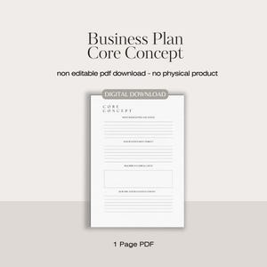 Concepto básico de un plan de negocios / plan de negocios / negocios / negocio de belleza / planificación empresarial / creación de empresas / análisis de negocios