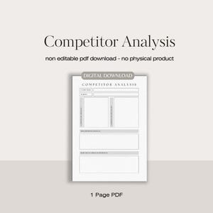 Competitor analysis | business competition |  competition analysis | business planning |  business plan |  beauty business planning