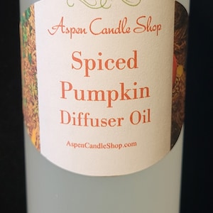 Reed Diffuser Fragrance Oil&#39;s 8 oz Refill - SPICED PUMPKIN  - Free Shipping!