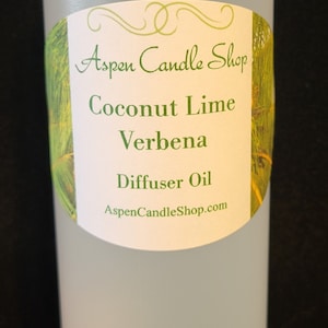 Reed Diffuser Fragrance Oil&#39;s 8 oz Refill - COCONUT LIME VERBENA  - Free Shipping!