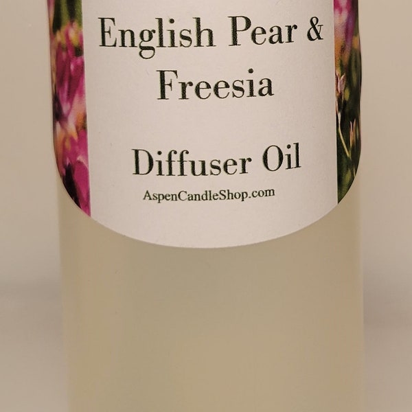 Reed Diffuser Fragrance Oil's 8 oz Refill - ENGLISH Pear & Freesia