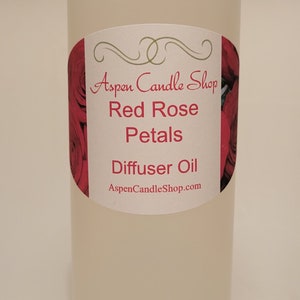 Reed Diffuser Fragrance Oil&#39;s 8 oz Refill - RED ROSE PETALS