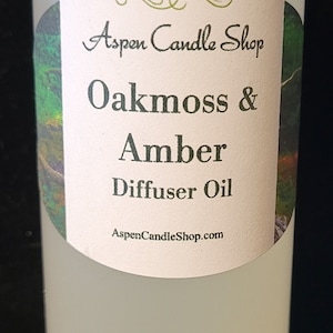 Reed Diffuser Fragrance Oil&#39;s 8 oz Refill - OAKMOSS & AMBER  - Free Shipping!