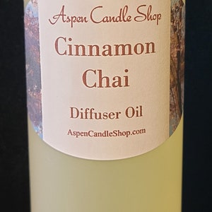 Reed Diffuser Fragrance Oil&#39;s 8 oz Refill - CINNAMON CHAI --Free Shipping!