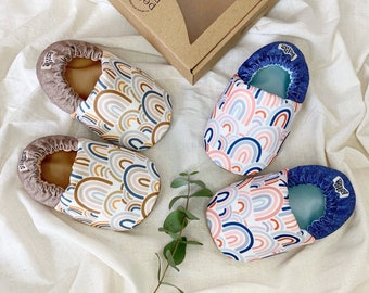 Rainbows Baby Booties | Soft Soles Baby Shoes | Crib Shoes