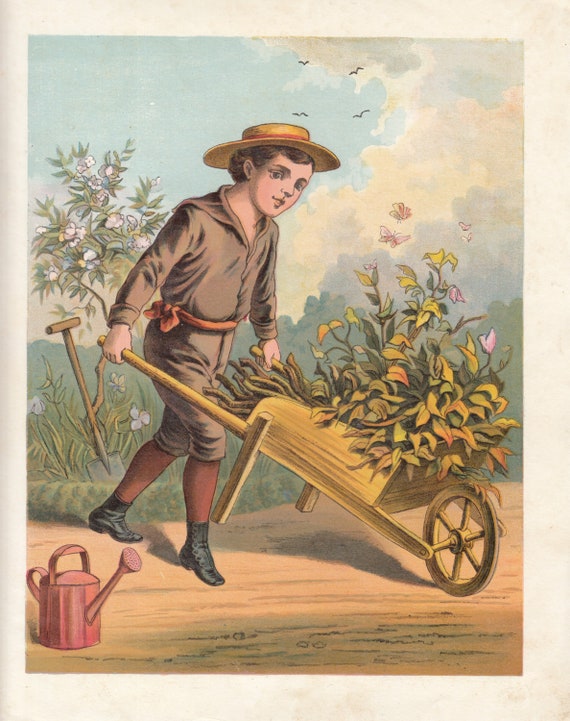 Antique wheelbarrow value deals