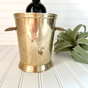 Vintage brass ice bucket