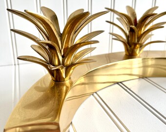 Brass pineapple candle holder