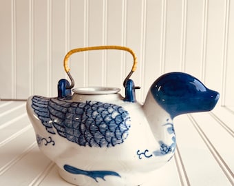 Vintage duck teapot