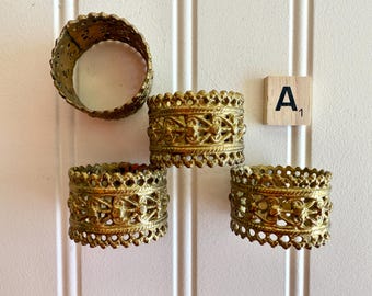 Assorted vintage napkin rings