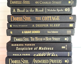 Decorative stack of books - Large Black