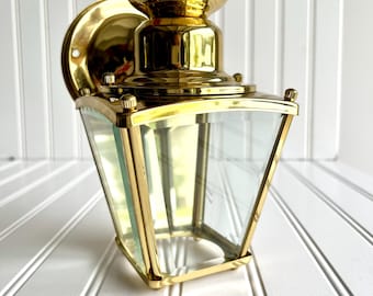 Vintage brass coach light