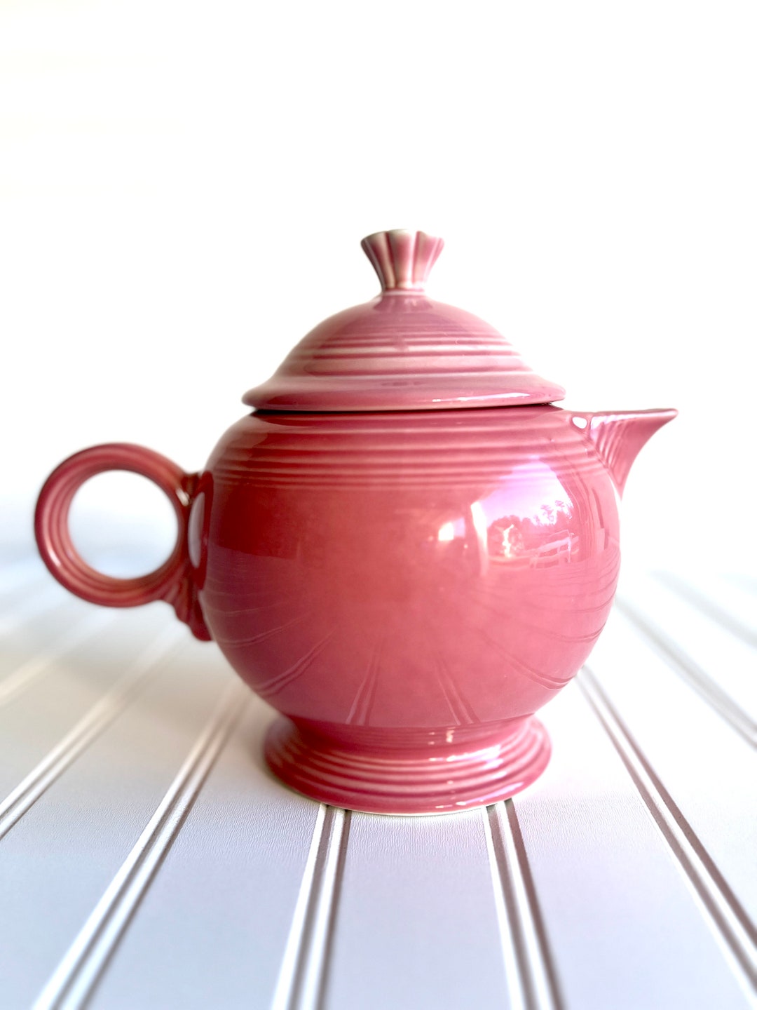 Pink Fiesta Ware Teapot Etsy