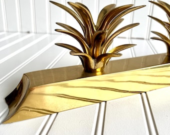 Brass pineapple candle holder