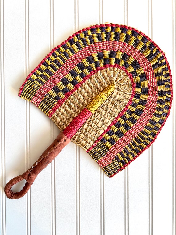 Hand woven hand fan - image 2