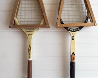 Vintage tennis racquets